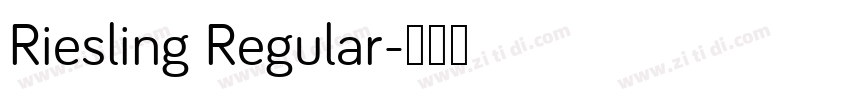 Riesling Regular字体转换